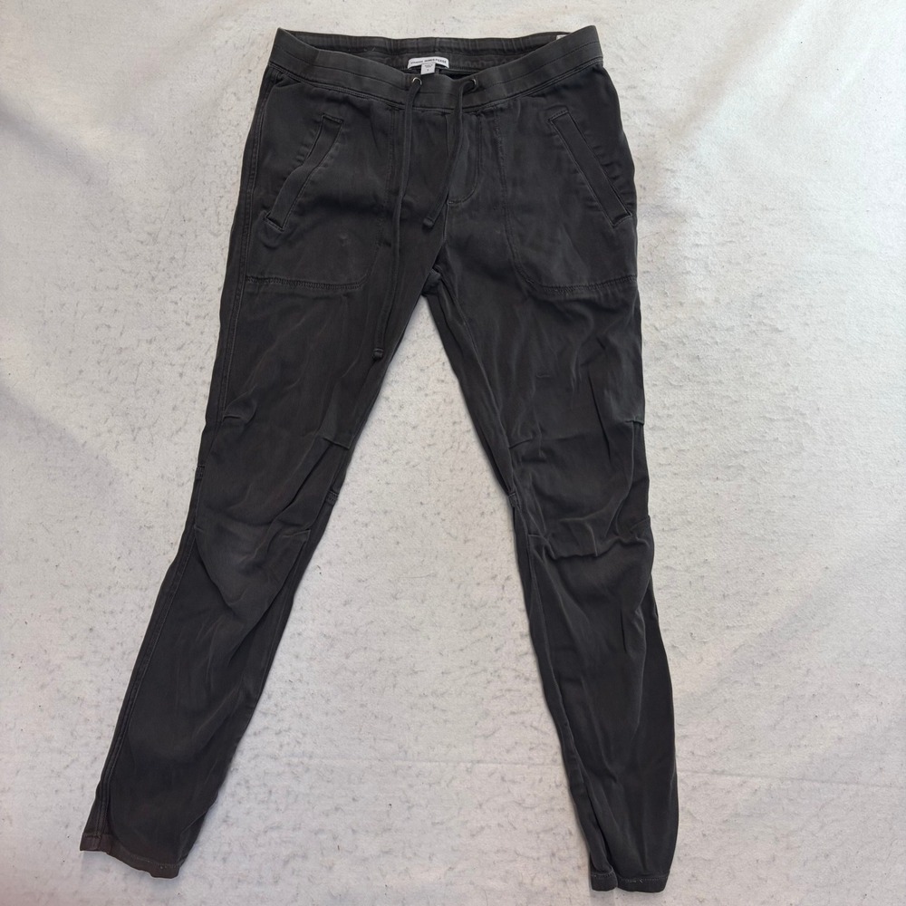Standard James Perse Joggers Womens 1 Gray Drawstring Cotton Blend WKL1730